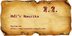 Már Nauzika névjegykártya